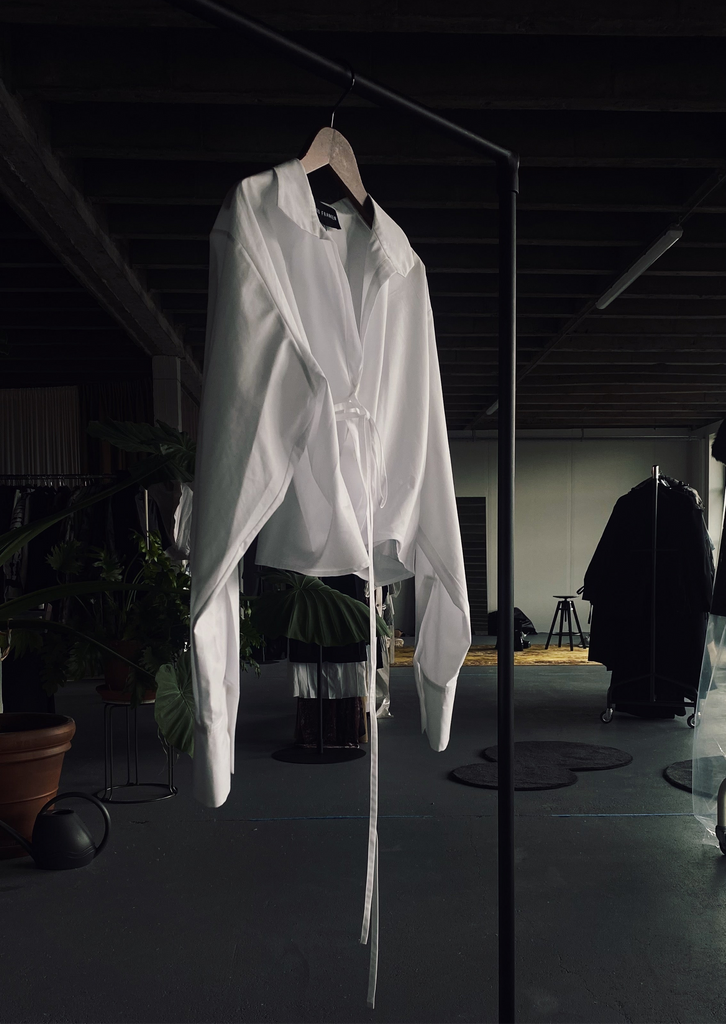 ALFIE SHIRT TYPEWRITER COTTON WHITE