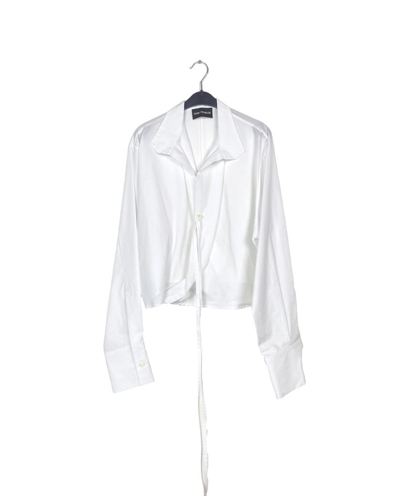 ALFIE SHIRT TYPEWRITER COTTON WHITE