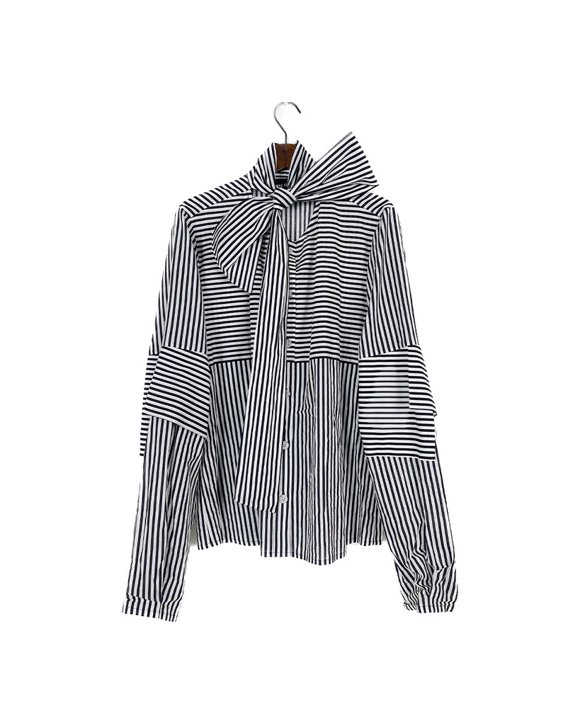 DANIRIS SHIRT AUDREY STRIPE BLACK