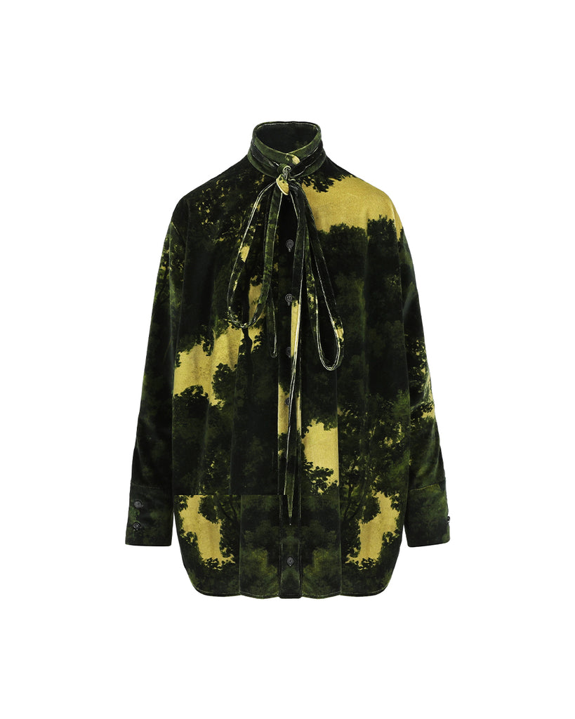 IDA SHIRT FOREST VELVET