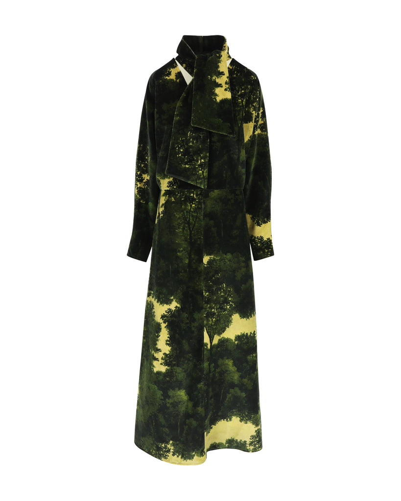LIMA DRESS FOREST VELVET
