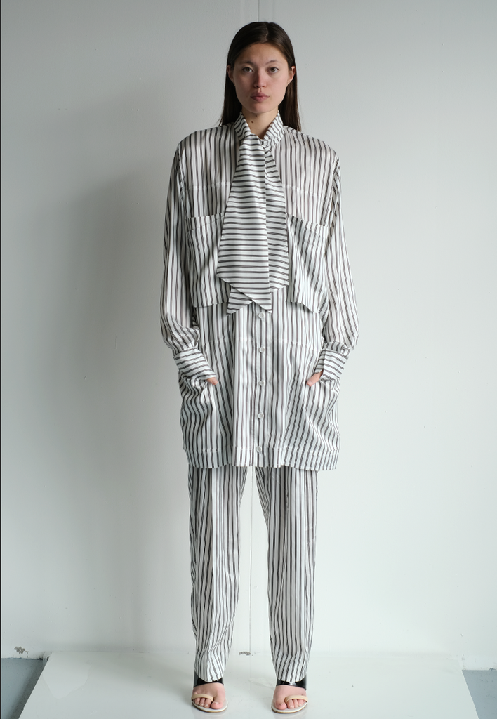 ARETHE TROUSERS DOLO WHITE
