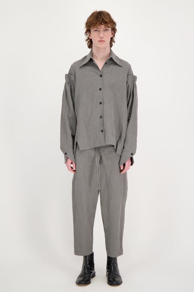 FLORIS TROUSERS CANVAS TAUPE