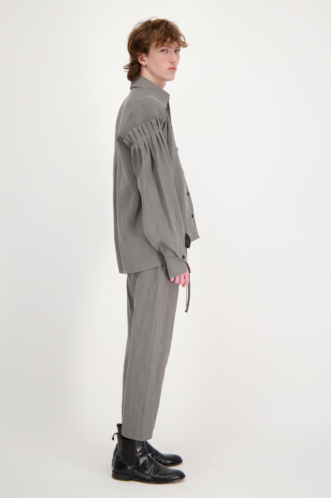 FLORIS TROUSERS CANVAS TAUPE