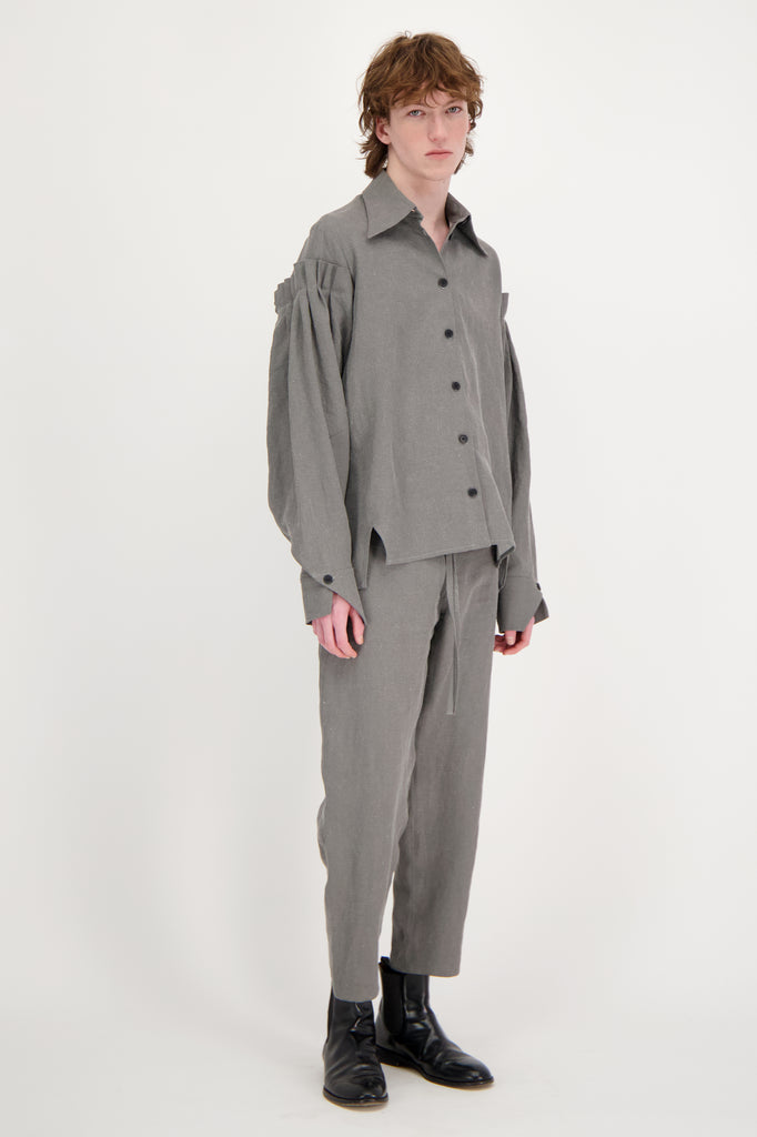 FLORIS TROUSERS CANVAS TAUPE