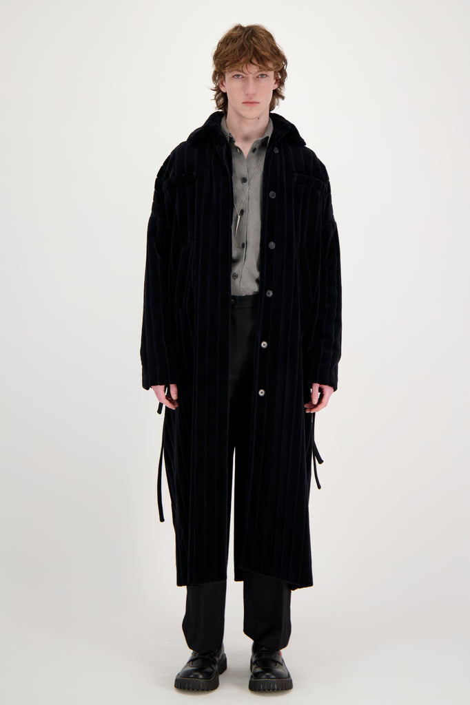 MICHELLE COAT MAXCORD VELVET RIB BLACK