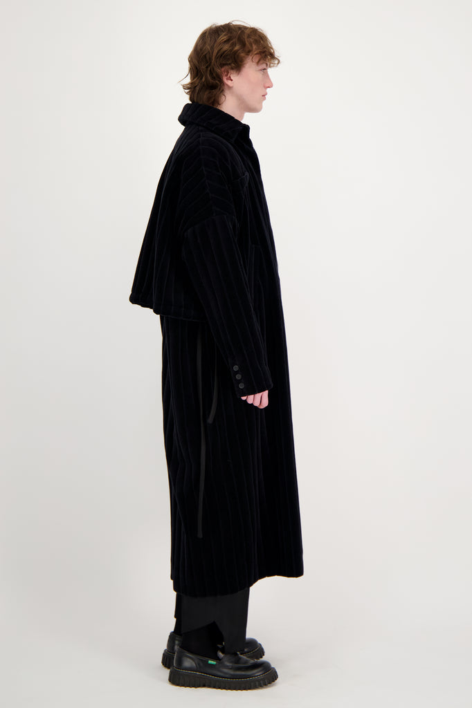 MICHELLE COAT MAXCORD VELVET RIB BLACK
