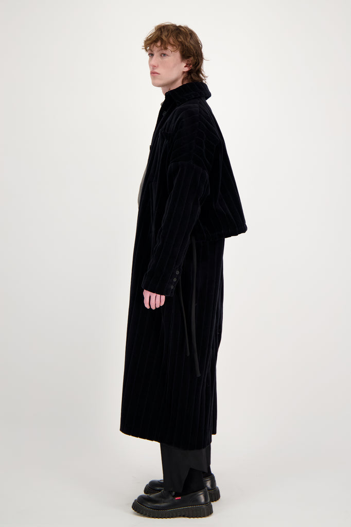 MICHELLE COAT MAXCORD VELVET RIB BLACK
