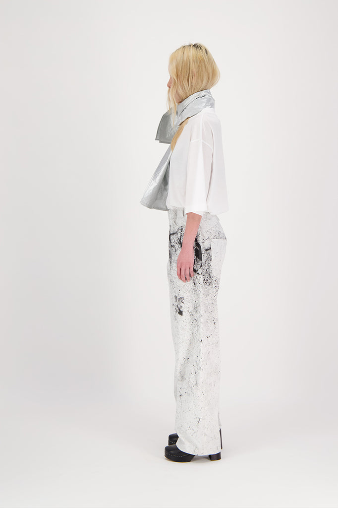 TERRI TROUSERES JETPIN WHITE