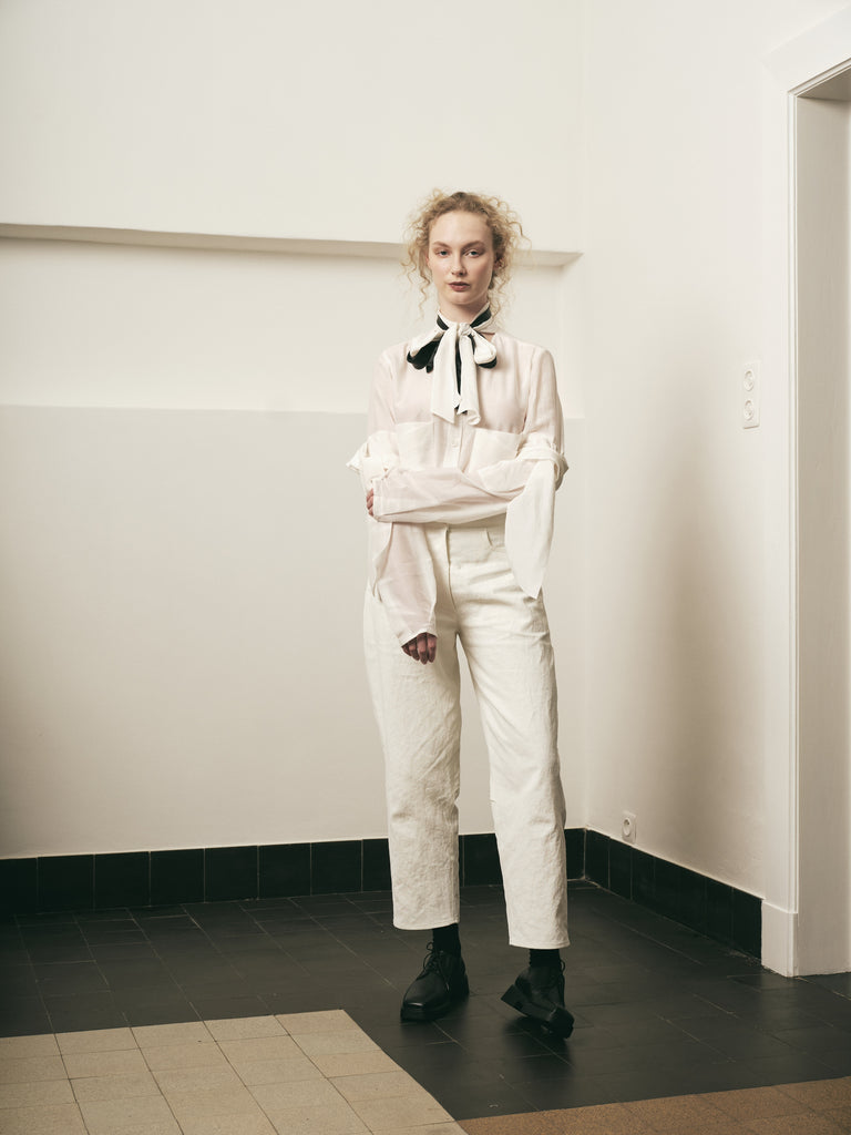 FRANCIS TROUSERS CANVAS WHITE