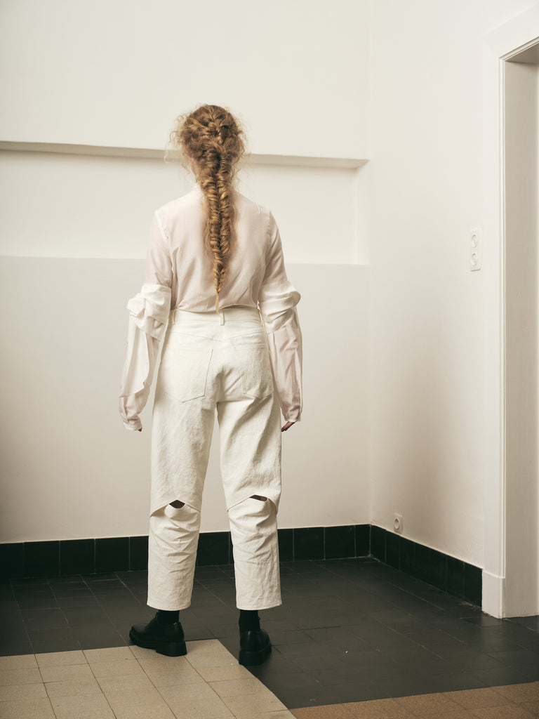 FRANCIS TROUSERS CANVAS WHITE