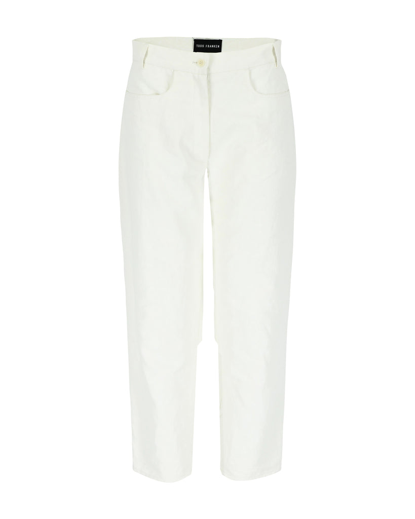 FRANCIS TROUSERS CANVAS WHITE