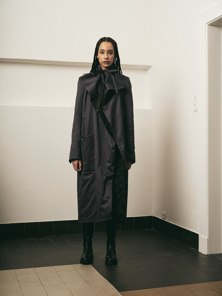 LUCIENNE COAT - DARK BLUE
